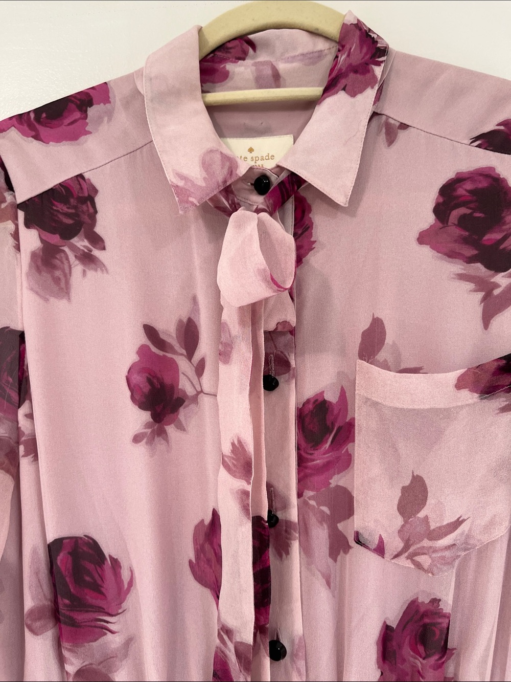 kate spade Pink Floral Midi Dress silk as seen on Kate Middleton - Picture 5 of 7